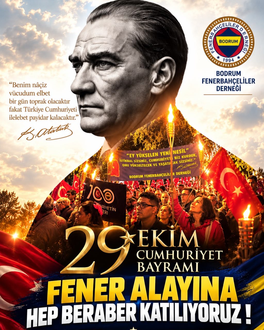 29 Ekim Fener Alayı afişi